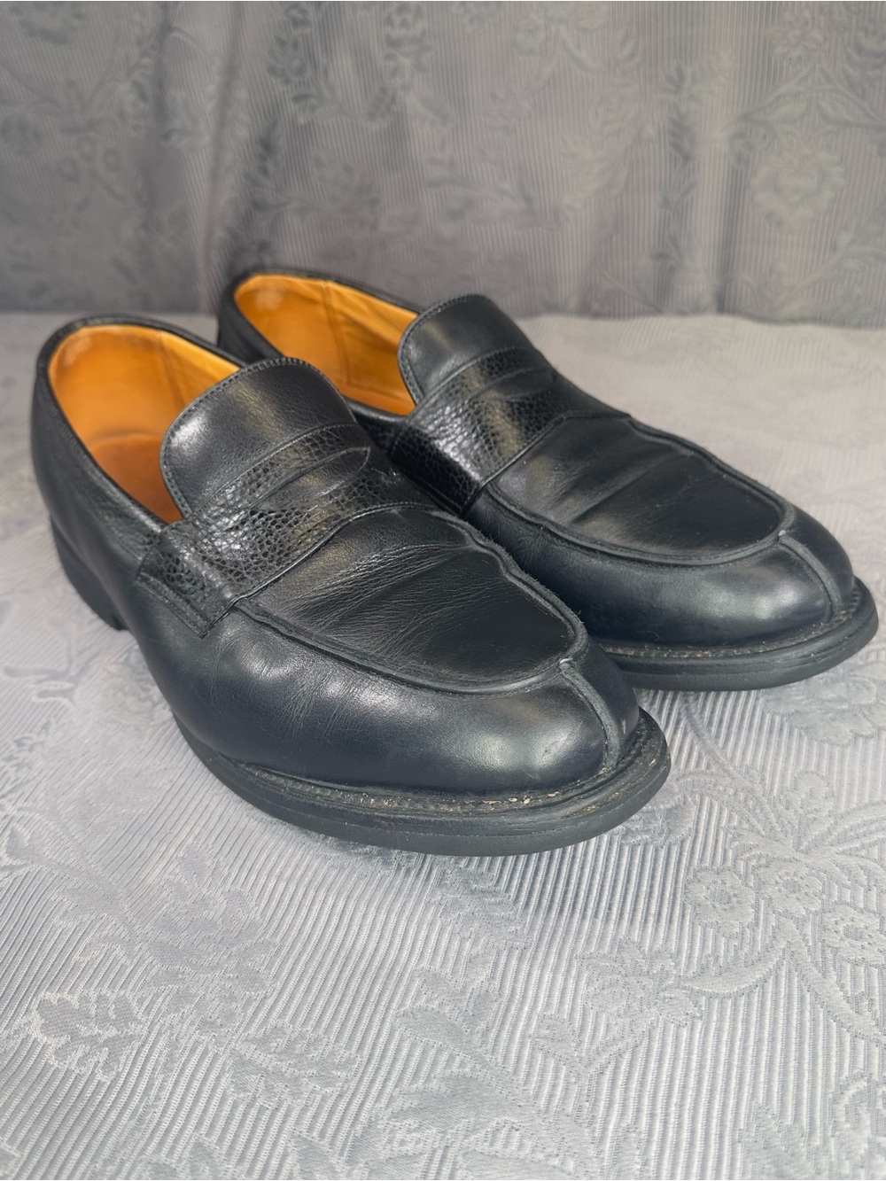 Allen Edmonds Breton 10D Penny Loafers Mens Black Slip On Shoes